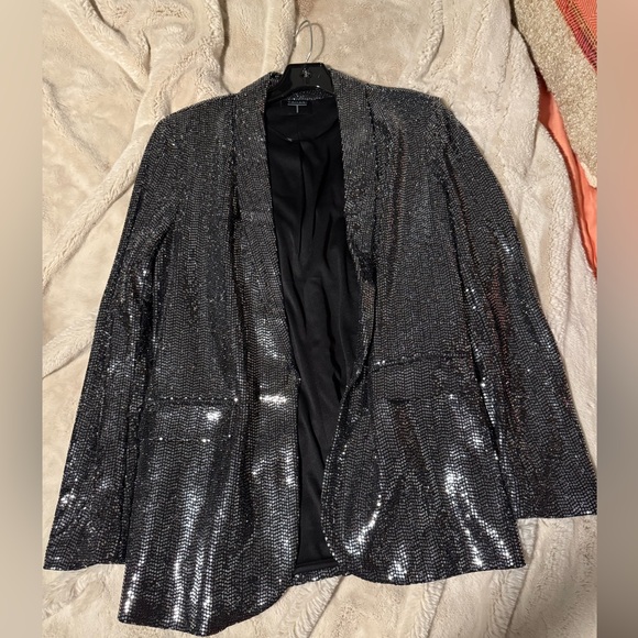 Tahari Black Sequin Blazer - Picture 1 of 7